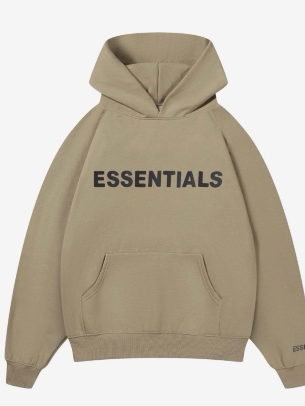 ESSENTIALS Beige Logo Hoodie and Sweatpants